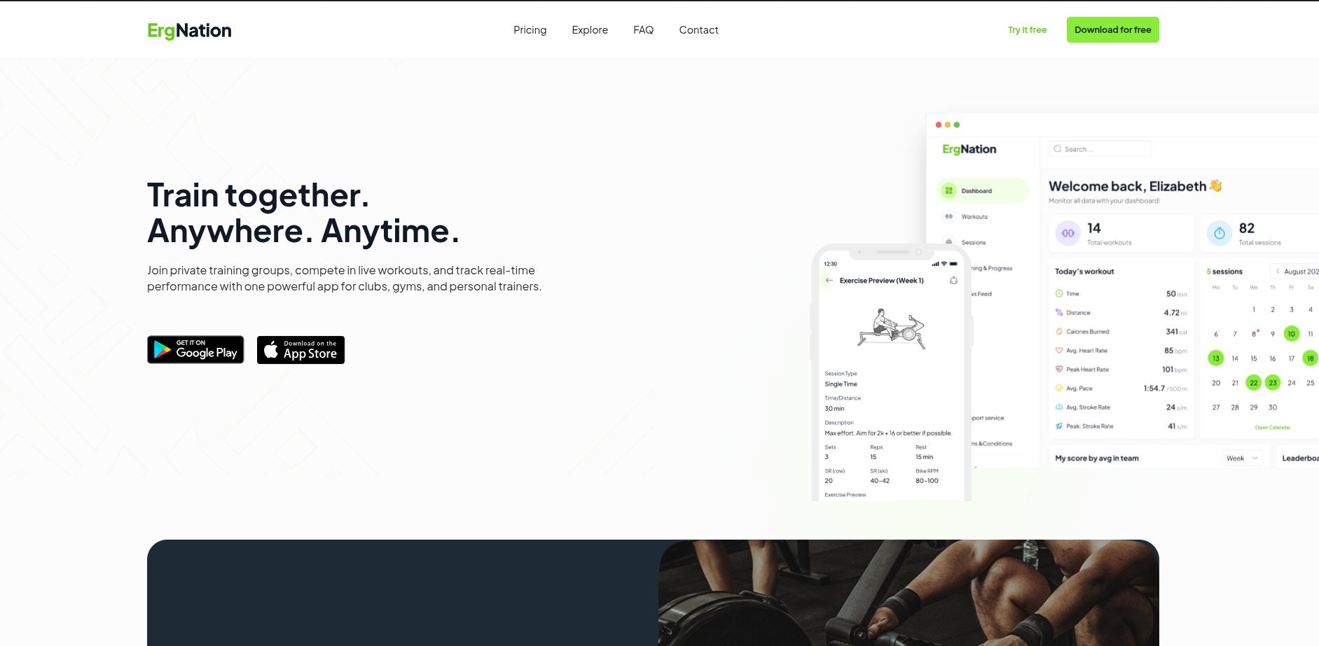 Ergnation Fitness App